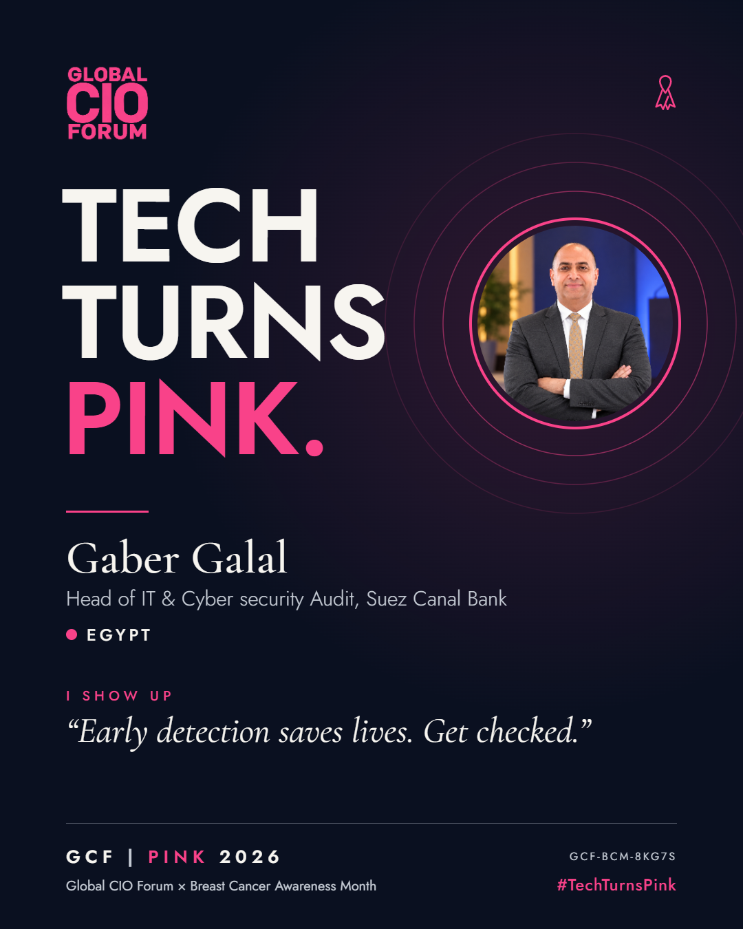 Gaber Galal turned pink in Egypt · Tech turns pink.