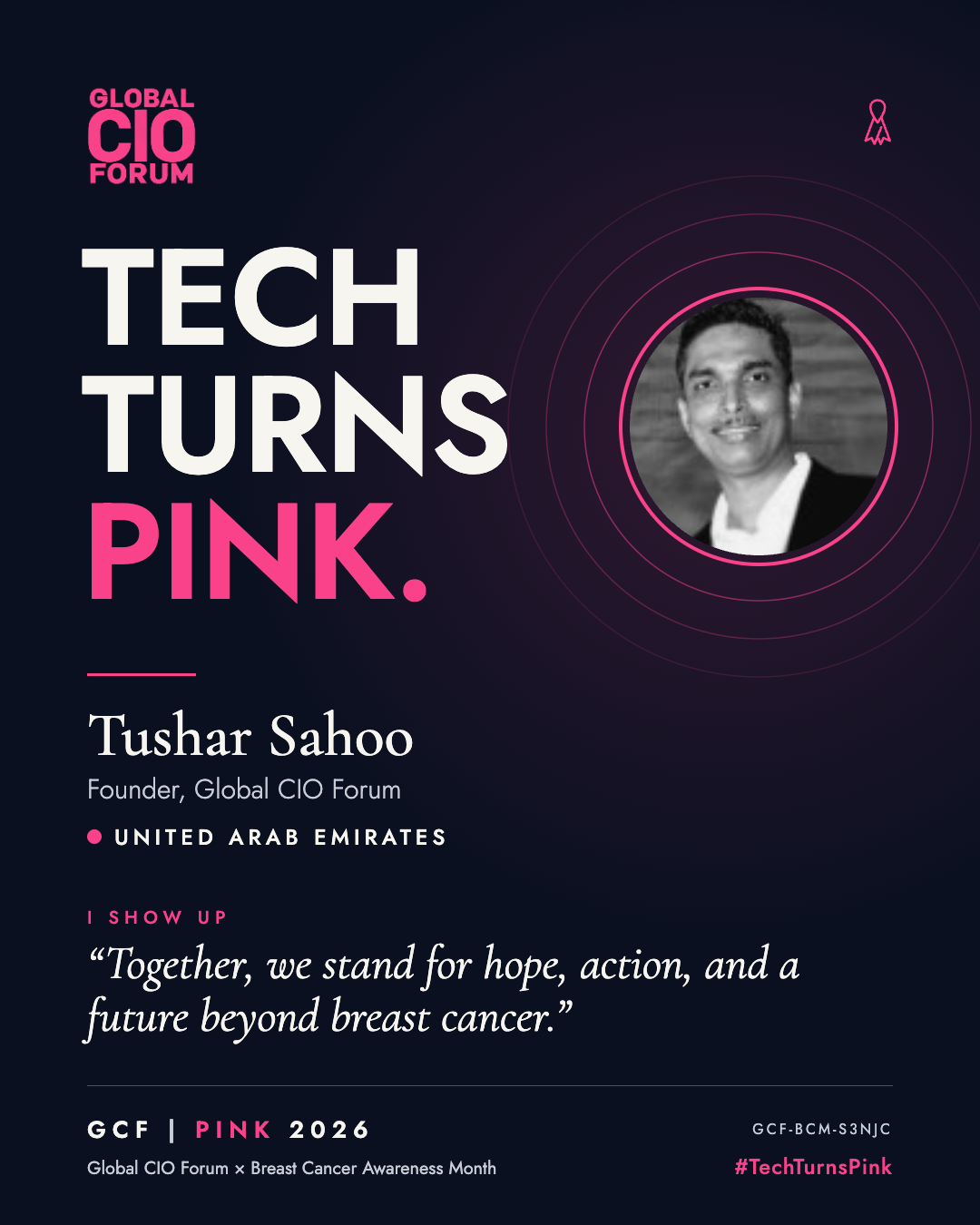 Tushar Sahoo turned pink in United Arab Emirates · Tech turns pink.