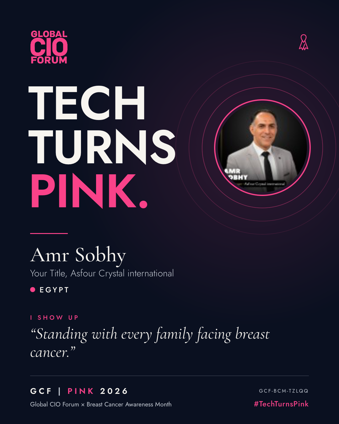 Amr Sobhy turned pink in Egypt · Tech turns pink.