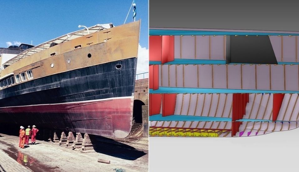 Rebuilding a historical ship through its digital twin