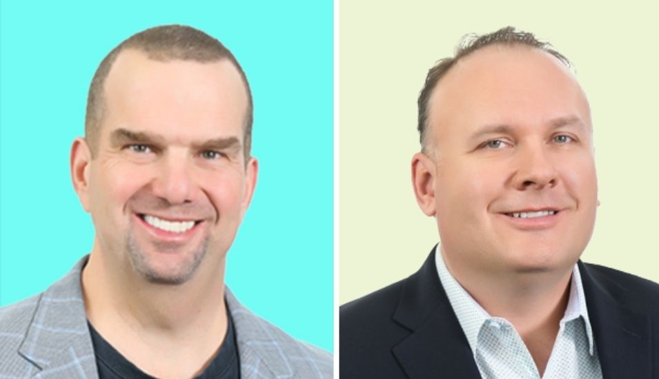 (Left to Right) Vince Willis, COO at Infinite Blue; Matt Cox, Vice President of Sales at Infinite Blue
