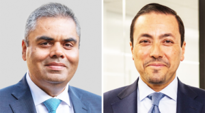 (Left to right) Rishi Kapoor, Co-Chief Executive Officer for Investcorp and Hazem Ben-Gacem, Co-Chief Executive Officer for Investcorp.